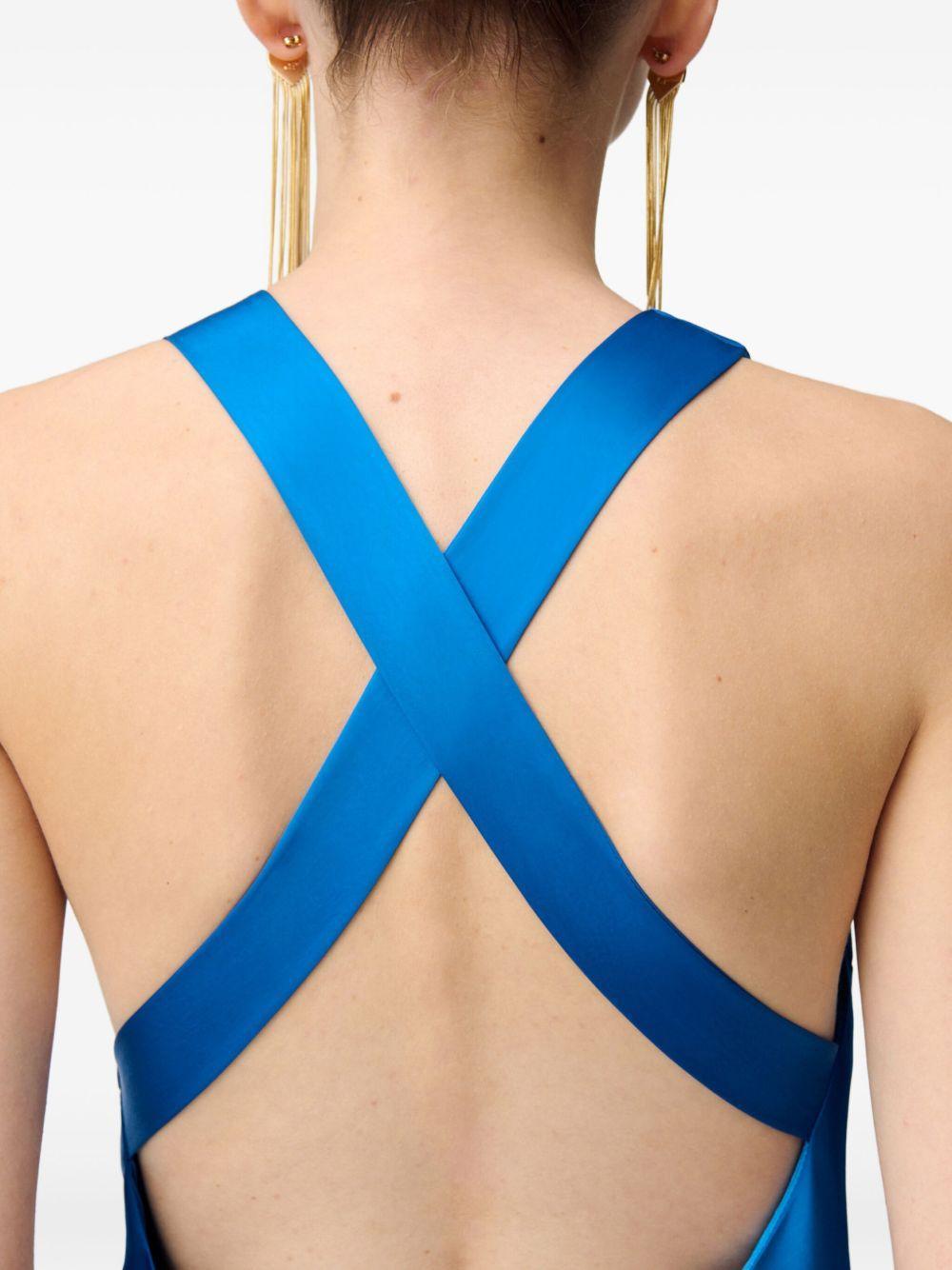 open-back satin maxi dress Product Image