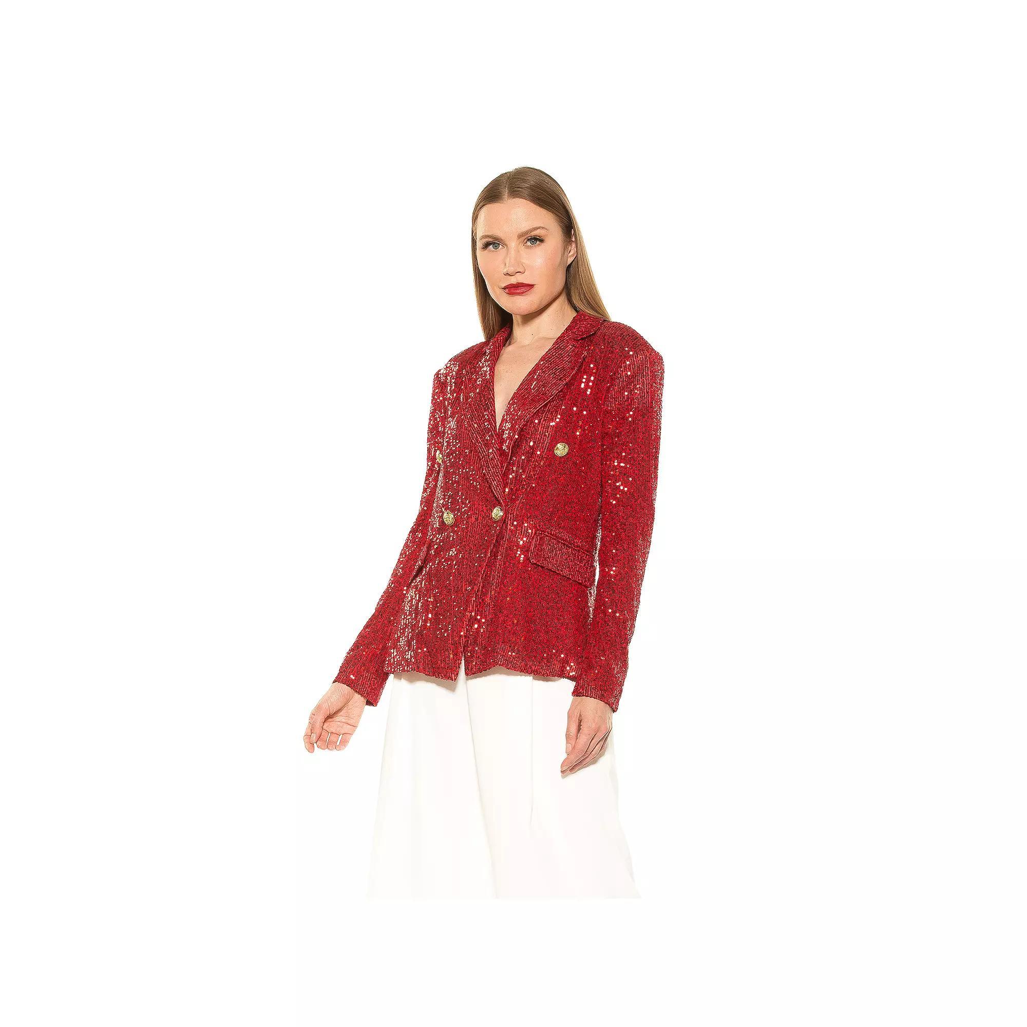 Women's ALEXIA ADMOR Abbi Longline Double Breasted Jacket,  Product Image