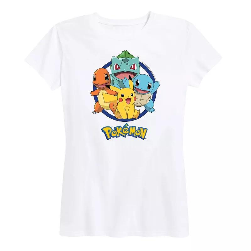 Plus Pokemon Round Group Graphic Tee, Women's,  Product Image