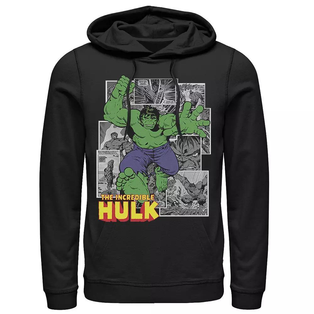 Men's Marvel Avengers The Incredible Hulk Comic Panel Portrait Graphic Hoodie,  Product Image
