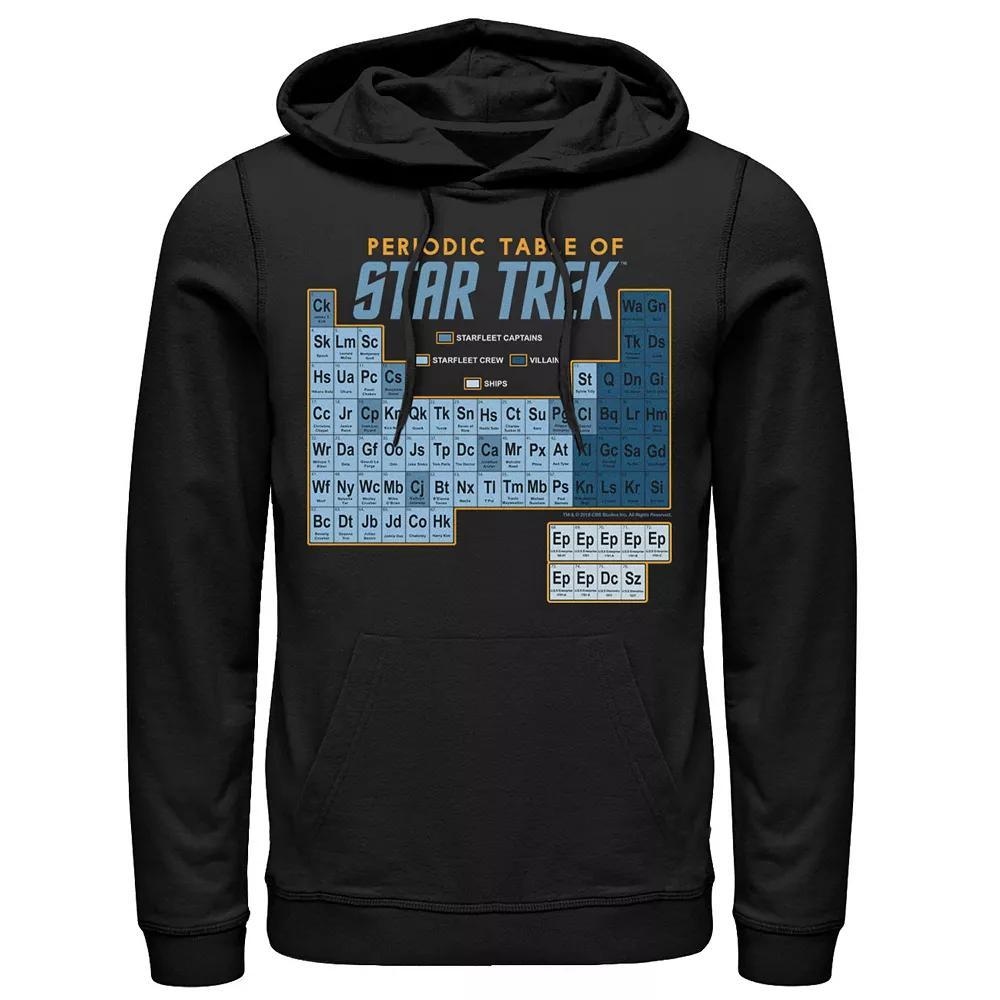 Men's Star Trek Original Series Periodic Table Map Hoodie, Size: Large, Black Product Image