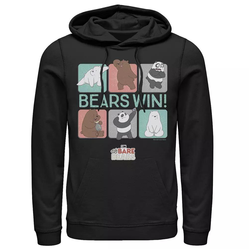 Men's We Bare Bears Bears Win Character Panels Hoodie,  Product Image