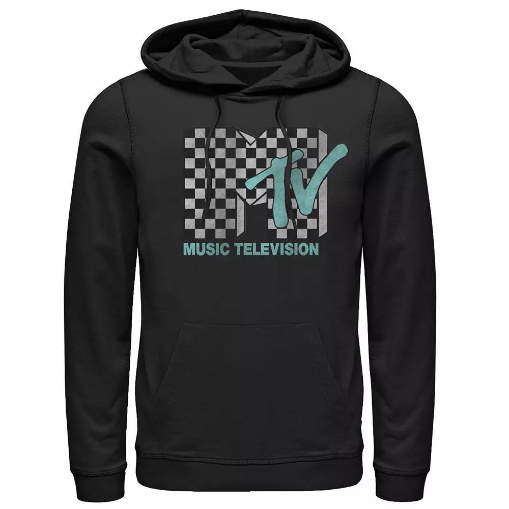 Men's MTV Checker Hoodie, Size: Small, Black Product Image