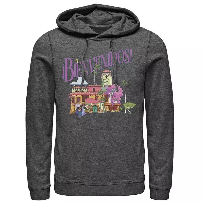 Disney's Encanto Men's Welcome Card Portrait Hoodie, Size: Small, Grey Heather Product Image