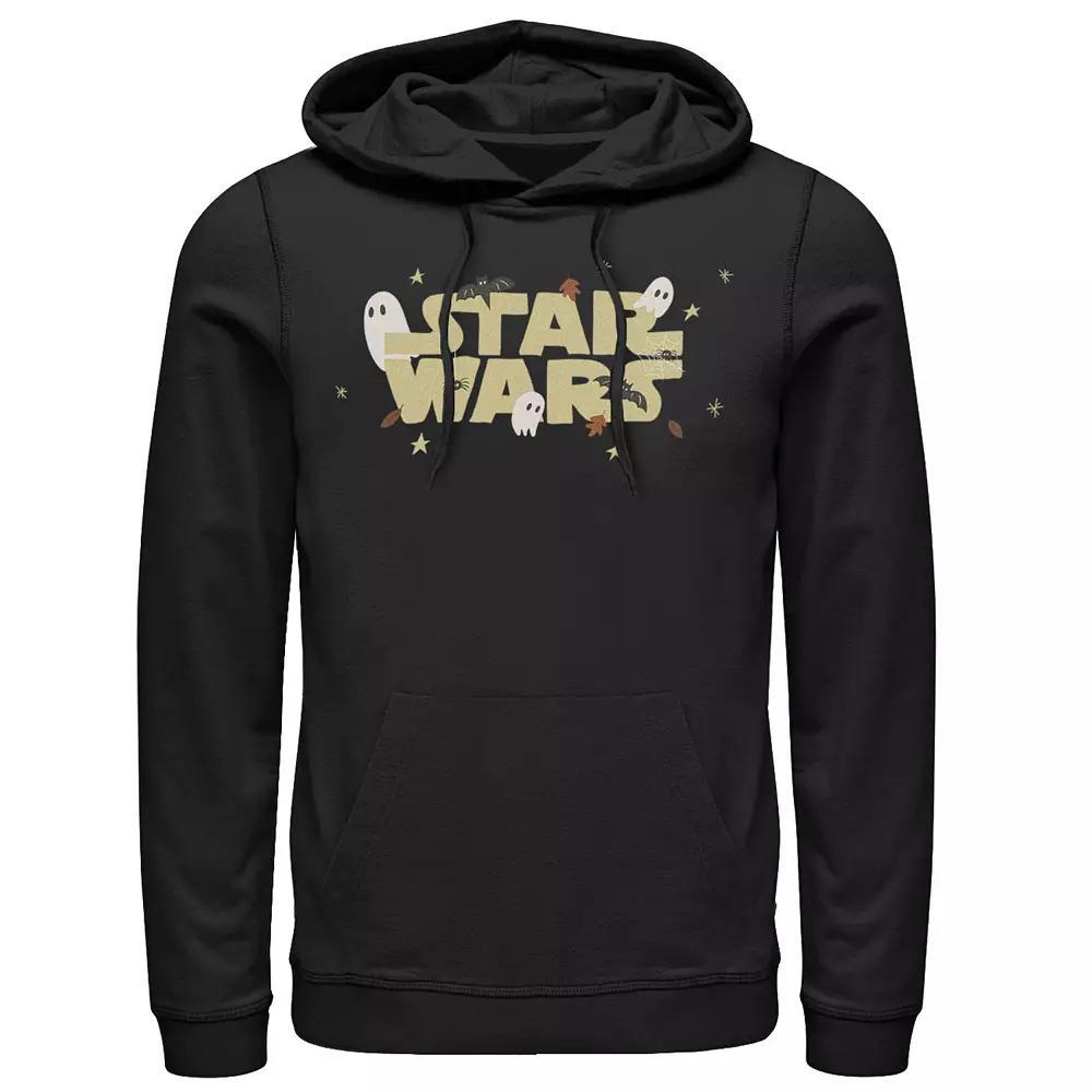 Men's Star Wars The Mandalorian Halloween Haunted Logo Hoodie,  Product Image