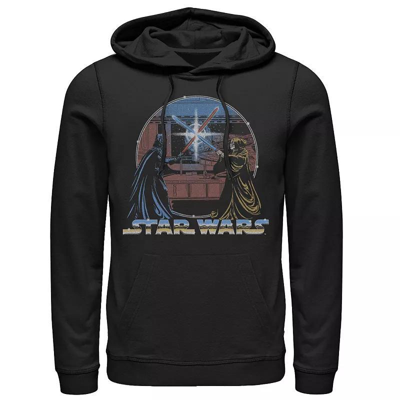 Men's The Mandalorian Warrior Emblem Pullover Hoodie, Size: 3XL, Black Product Image