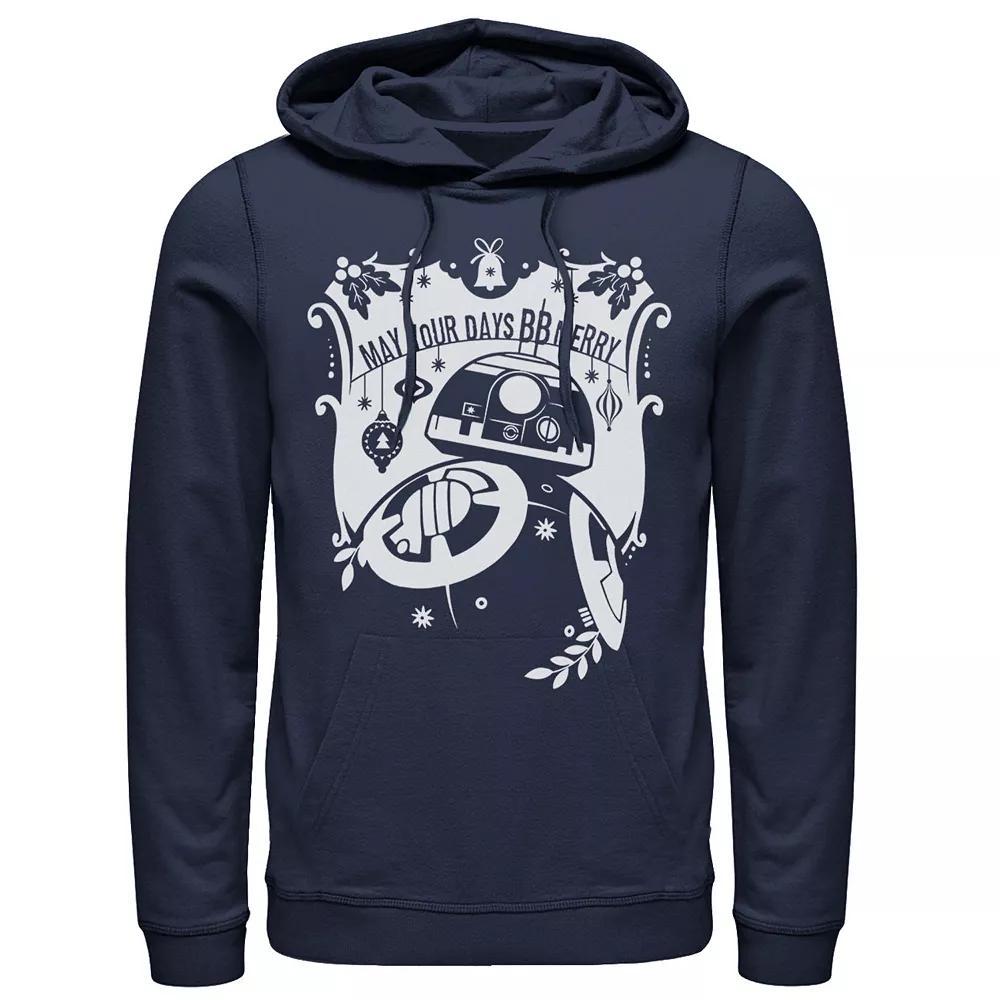 Men's Star Wars BB-8 May Your Days BB Merry Christmas Graphic Hoodie,  Product Image