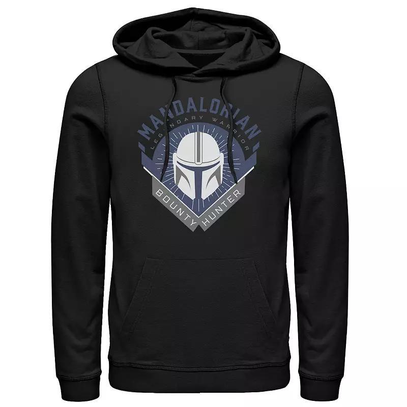 Men's The Mandalorian Warrior Emblem Pullover Hoodie, Size: 3XL, Black Product Image