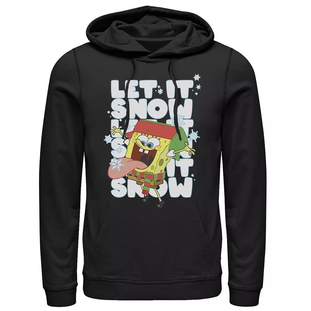 Men's Nickelodeon Spongebob Squarepants Let It Snow Let It Snow Let It Snow Graphic Hoodie,  Product Image