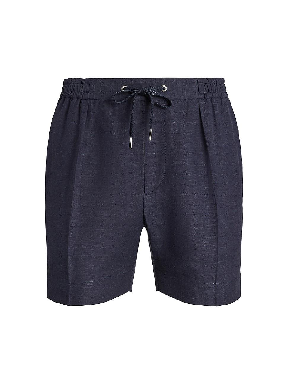 Mens Silk-Linen Drawstring Shorts Product Image