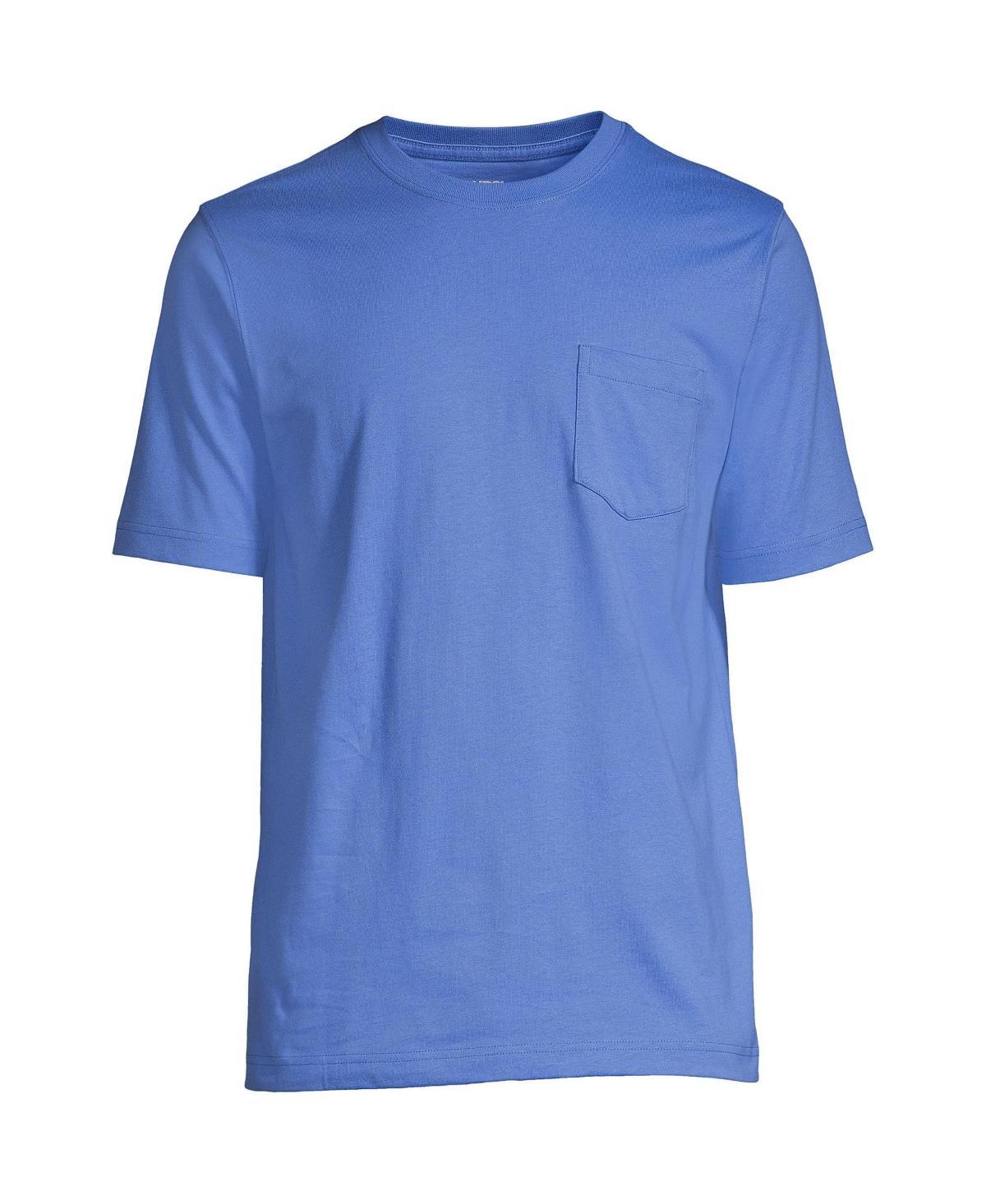 Mens Lands End Super-T Short Sleeve T-Shirt with Pocket Product Image