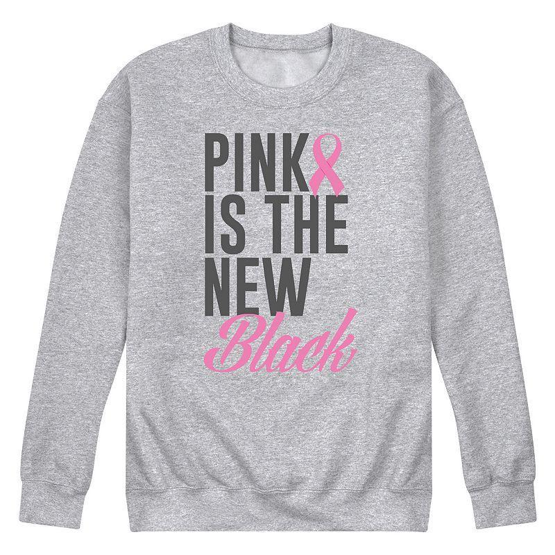 Men's Pink Is The New Black Fleece Sweatshirt,  Product Image