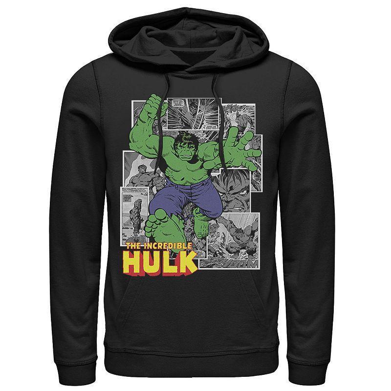 Men's Marvel Avengers The Incredible Hulk Comic Panel Portrait Graphic Hoodie,  Product Image