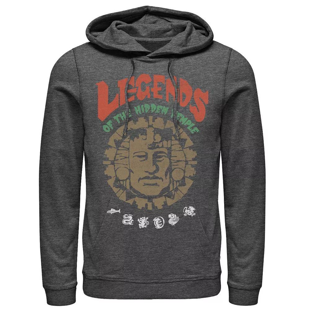 Men's Legends Of The Hidden Temple Vintage Poster Hoodie, Size: Small, Grey Heather Product Image