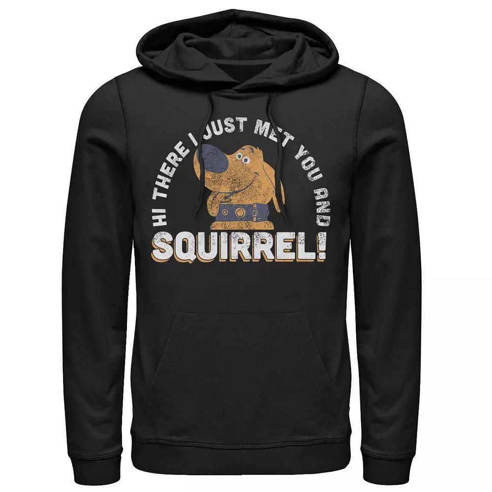 Disney / Pixars Up Dug Mens Just Met and SQUIRREL! Hoodie Product Image