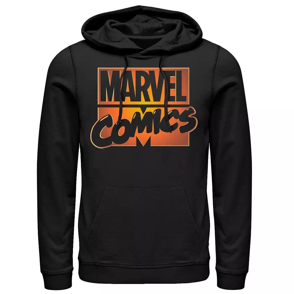 Men's Marvel Comics Orange Glow Halloween Logo Graphic Hoodie,  Product Image