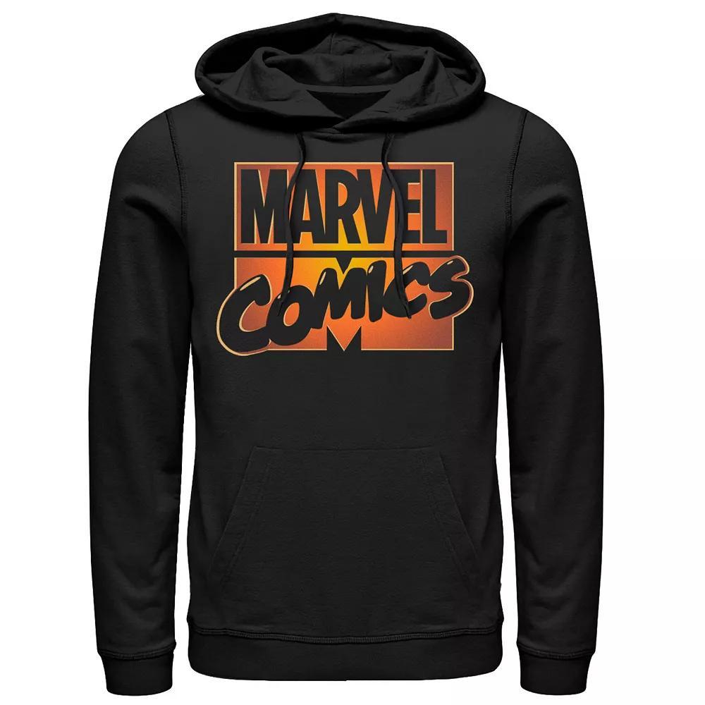 Men's Marvel Comics Orange Glow Halloween Logo Graphic Hoodie,  Product Image