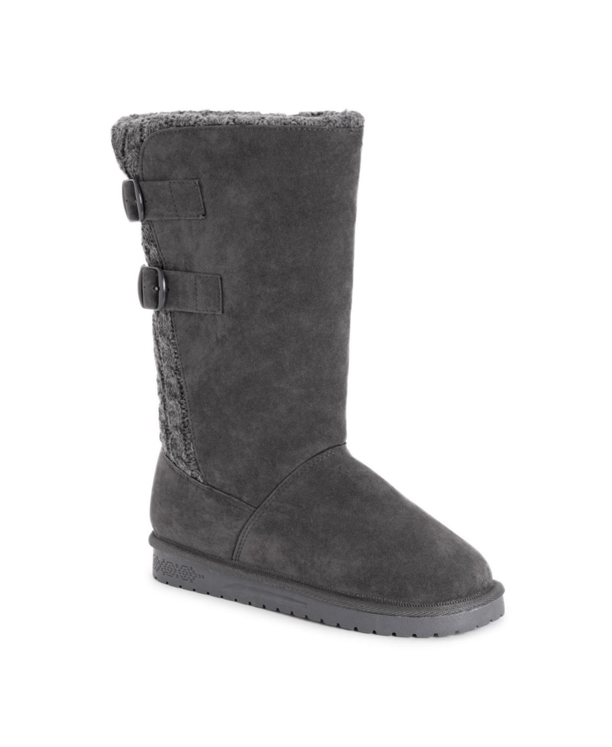 Essentials by MUK LUKS Jean Womens Winter Boots Grey Product Image