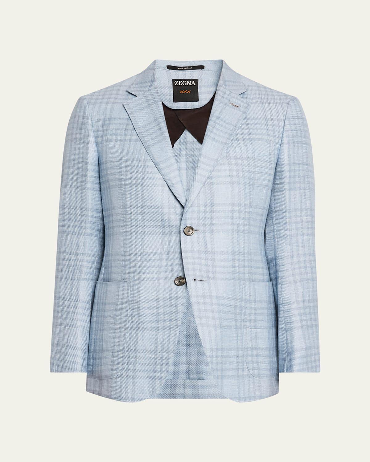 Mens Large Check Sport Coat Product Image