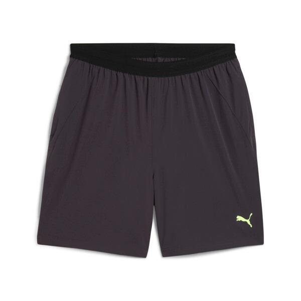 PUMA ENERGY 7-Stretch Men's Woven Shorts in Flat Dark Grey/Fizzy Apple Product Image