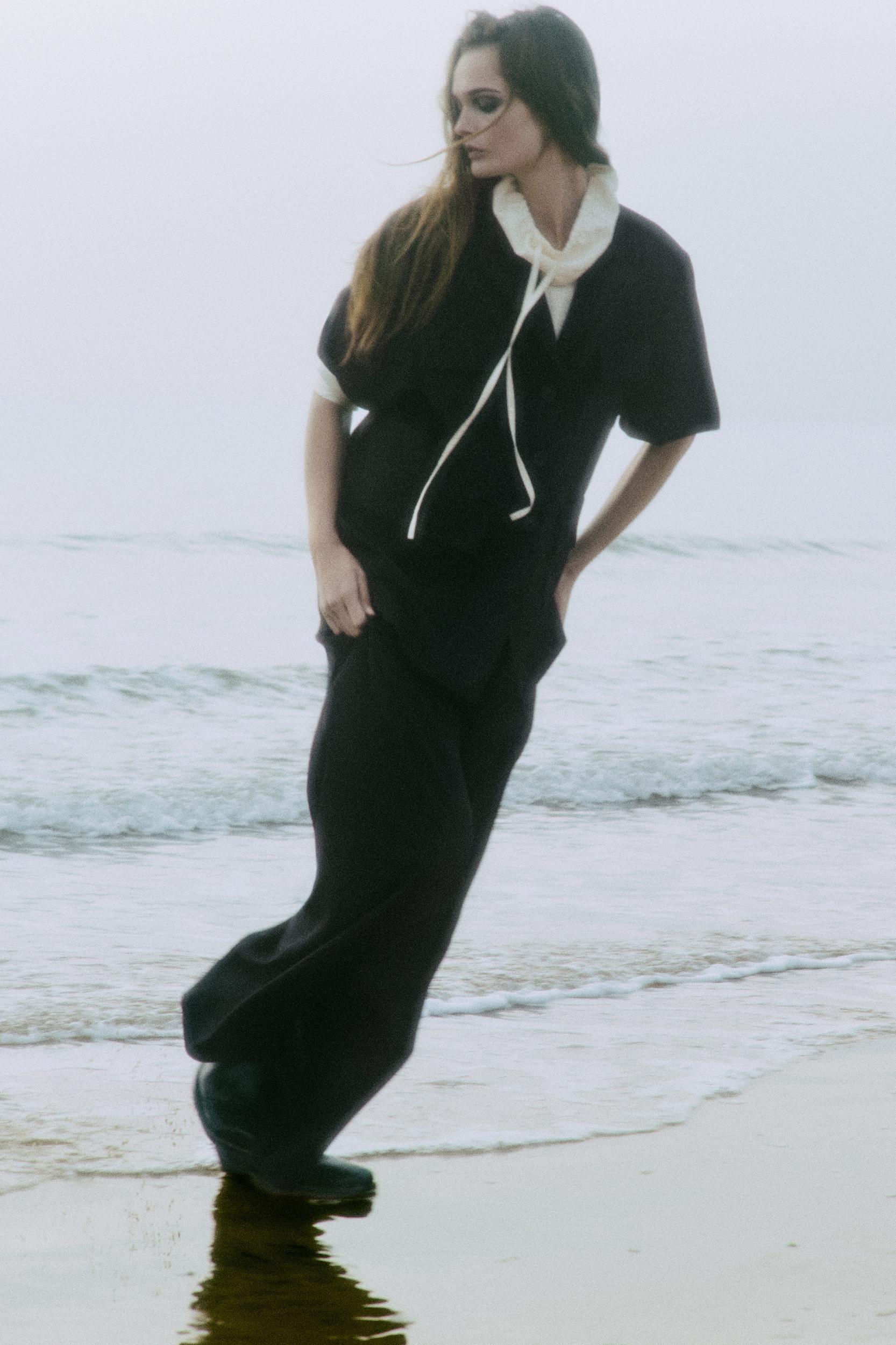 RELAXED SINGLE-BREASTED UTILITY BLAZER Product Image