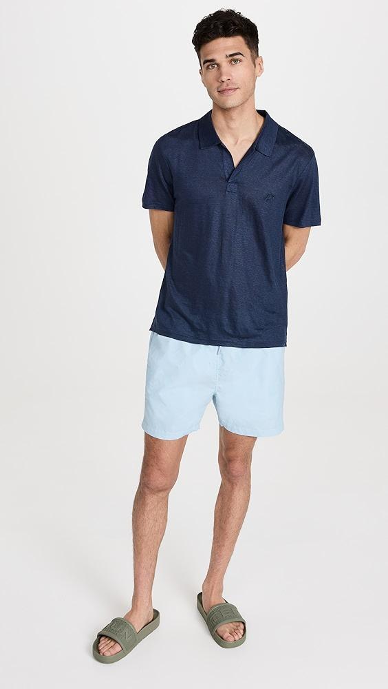 Vilebrequin Linen Pyramid Polo Shirt | Shopbop Product Image