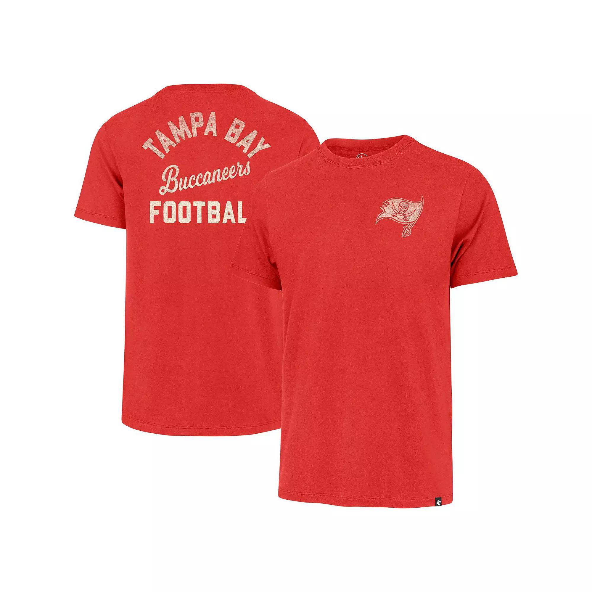 Men's '47 Red Tampa Bay Buccaneers Turn Back Franklin T-Shirt,  Product Image