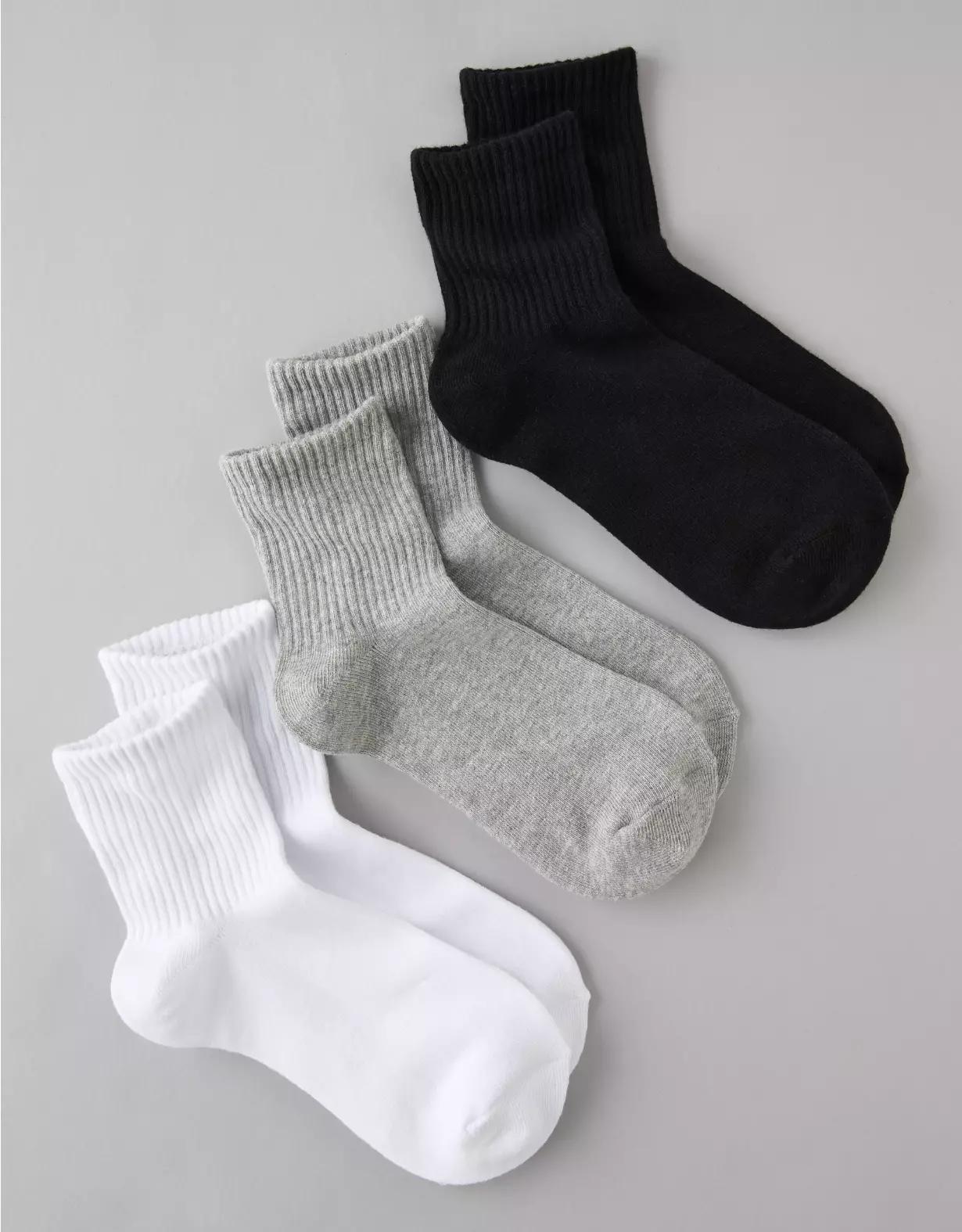 AE Boyfriend Socks 3-Pack Product Image