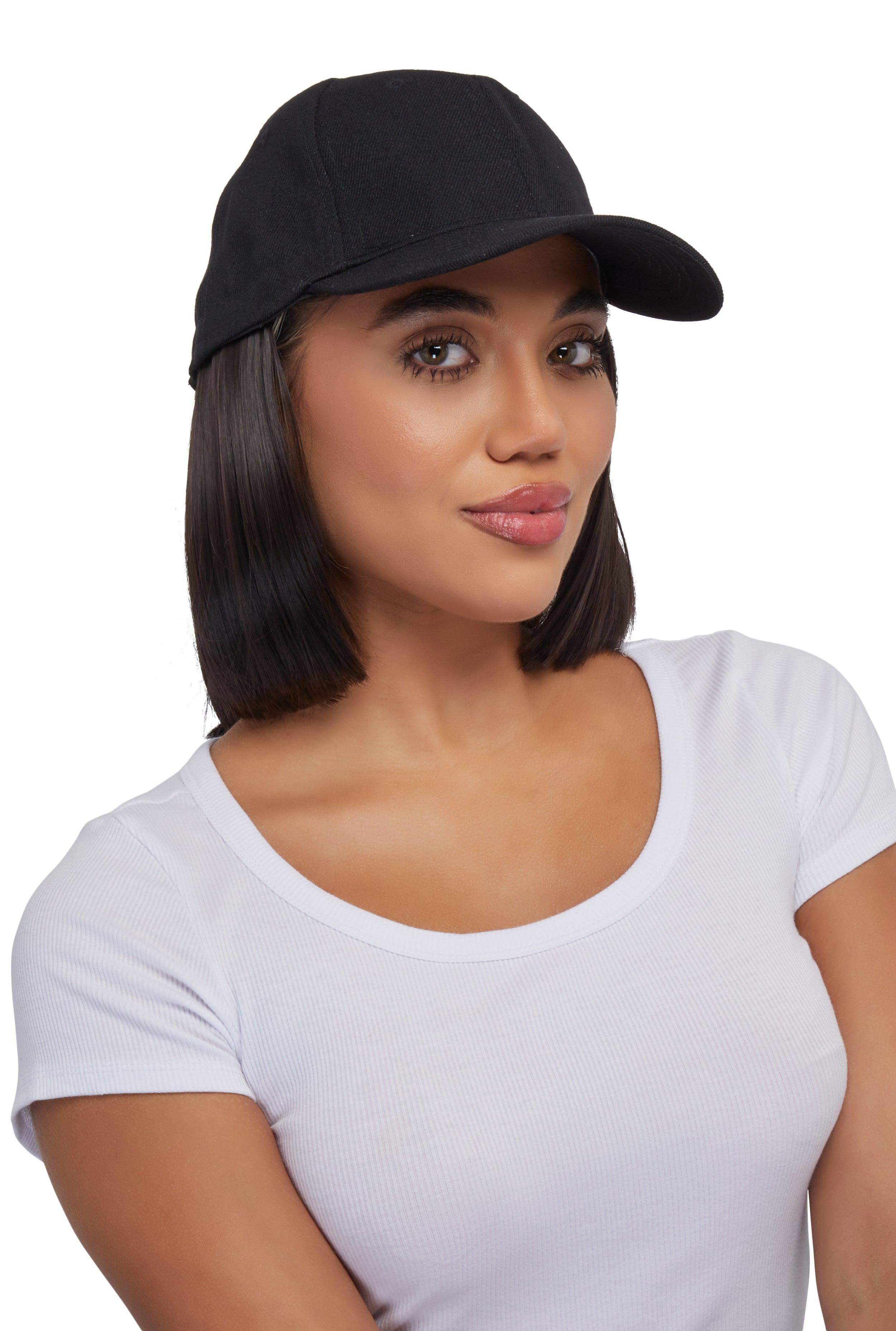 Womens Synthetic Short Hair Wig Baseball Cap Product Image