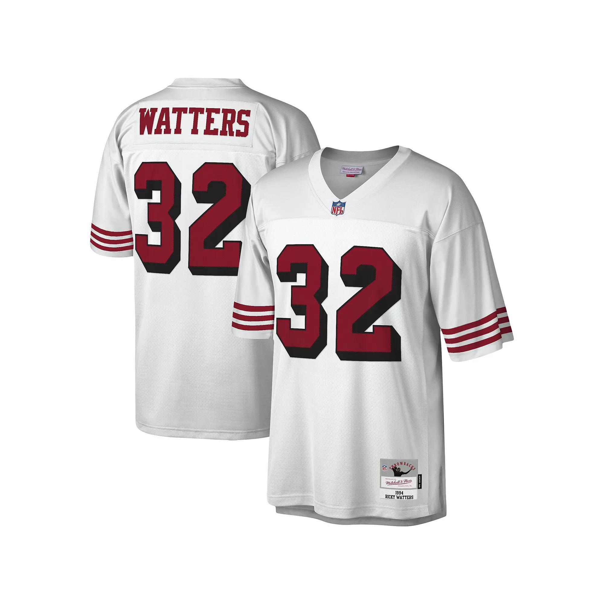 Men's Mitchell & Ness Ricky Watters White San Francisco 49ers Legacy Replica Jersey, Size: Large Product Image