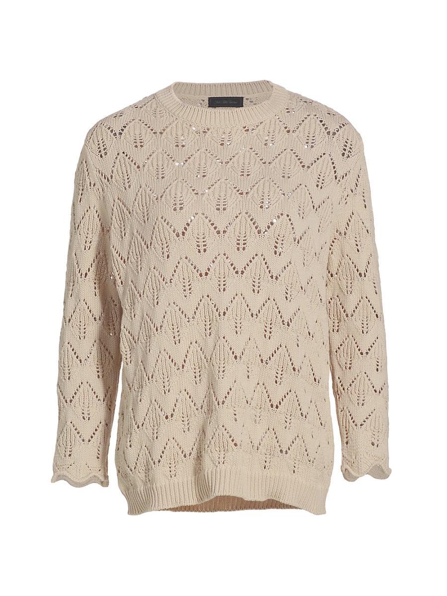 Womens COLLECTION Open-Stitch Sweater Product Image