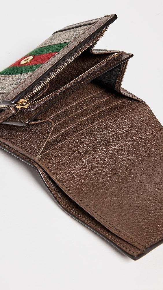 What Goes Around Comes Around Gucci Brown Coated Canvas Ophidia GG Wallet | Shopbop Product Image