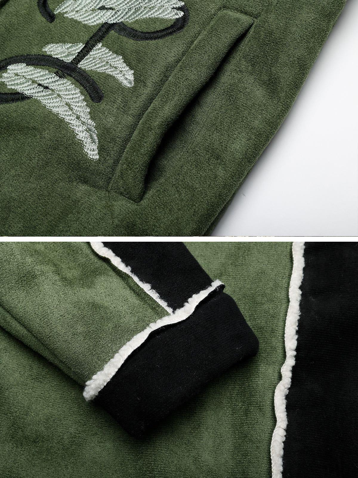 Aelfric Eden Color Block Embroidery Floral Coat Product Image