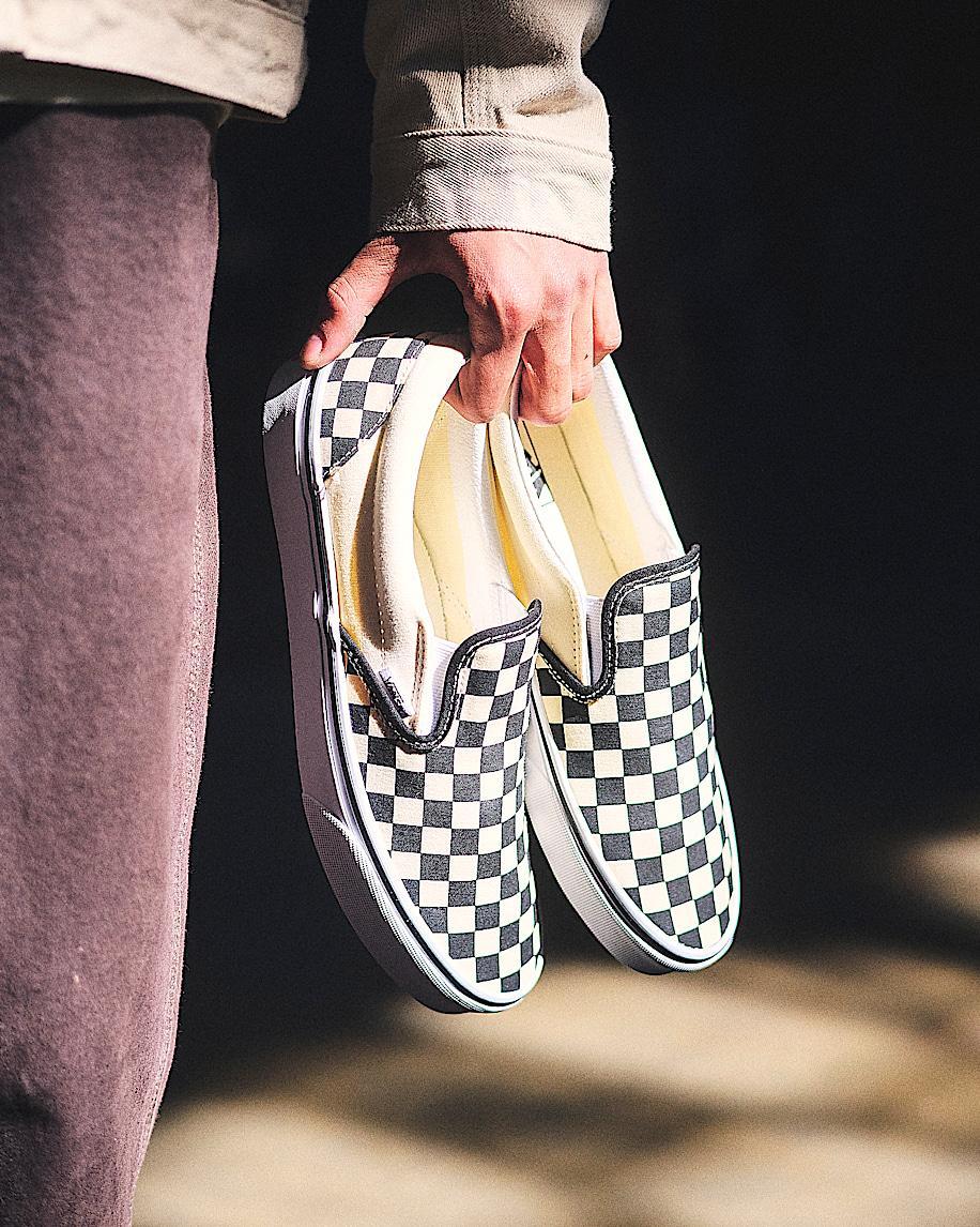 Vans | Classic Checkerboard Slip-On Black/White Shoe Product Image