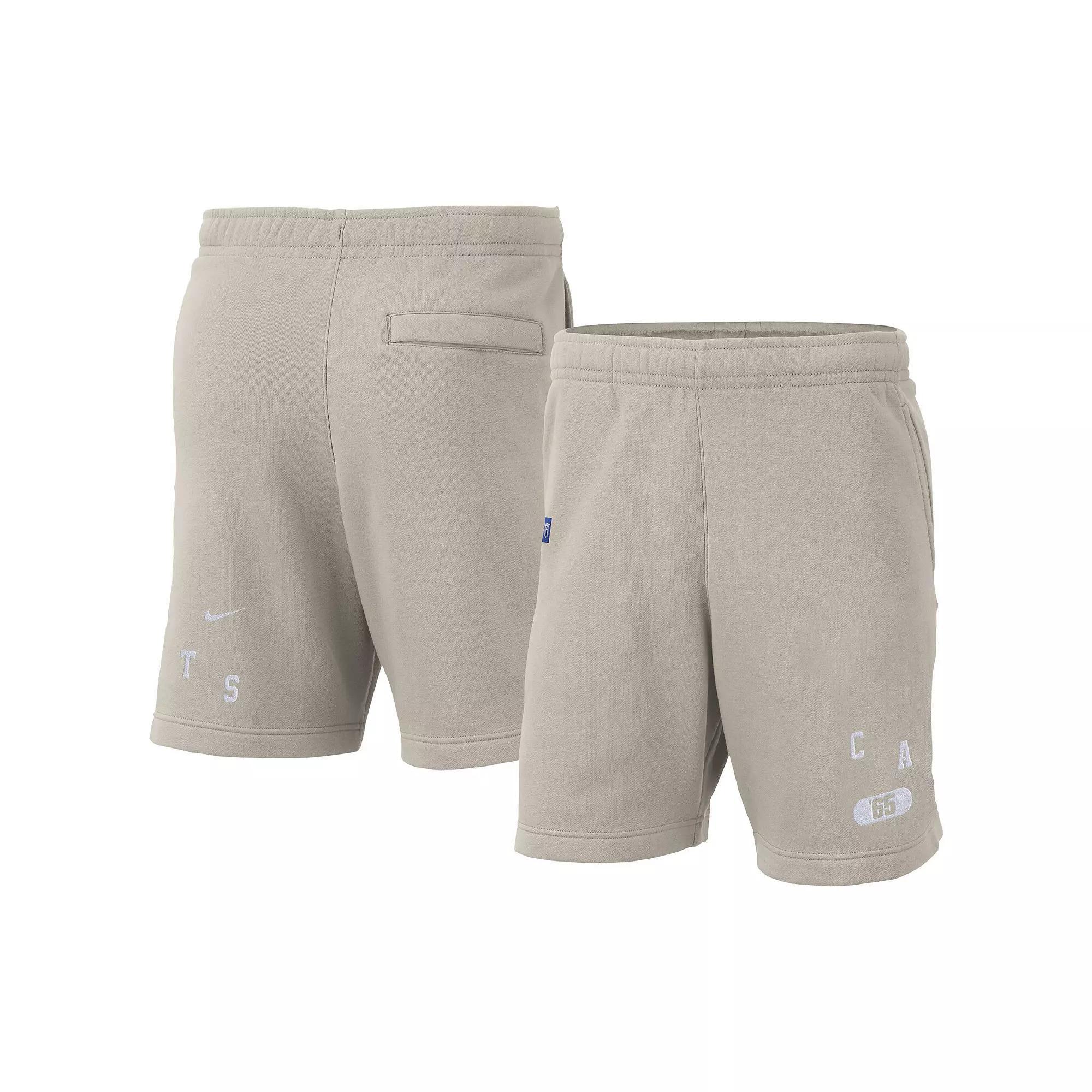 Men's Nike Cream Kentucky Wildcats Fleece Shorts, Size: 2XL, Beige Product Image