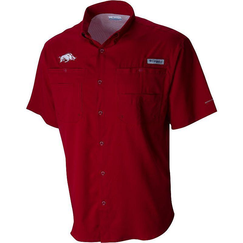 Men's Columbia Cardinal Arkansas Razorbacks Big & Tall Collegiate Tamiami Button-Down Shirt,  Product Image