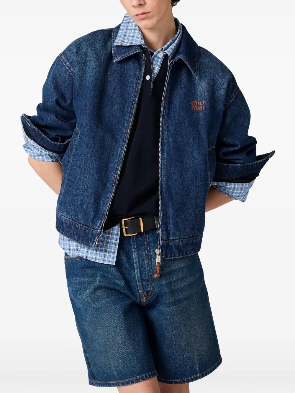 denim trucker jacket Product Image