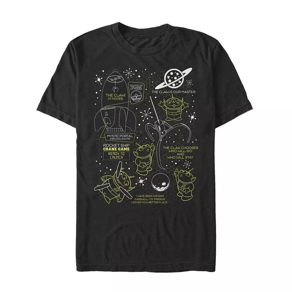Disney / Pixars Toy Story Alien Mens Outline Claw Master Tee Product Image