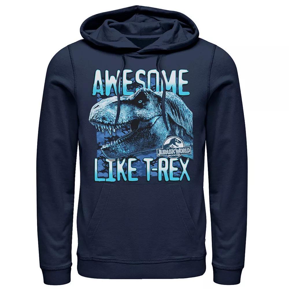 Men's Jurassic World Two Awesme Lke T-Rex Hoodie, Size: XXL, Athletic Grey Product Image