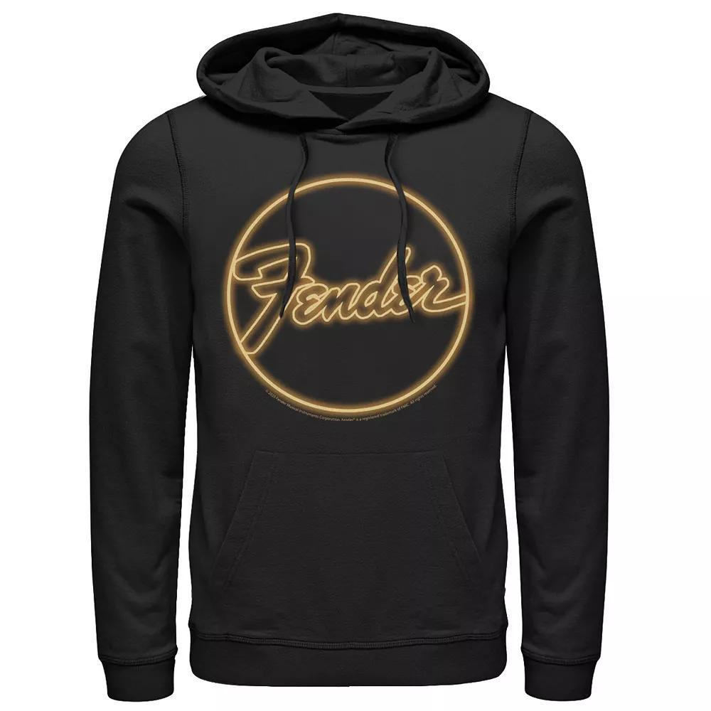 Men's Fender Neon Logo Hoodie, Size: Small, Black Product Image