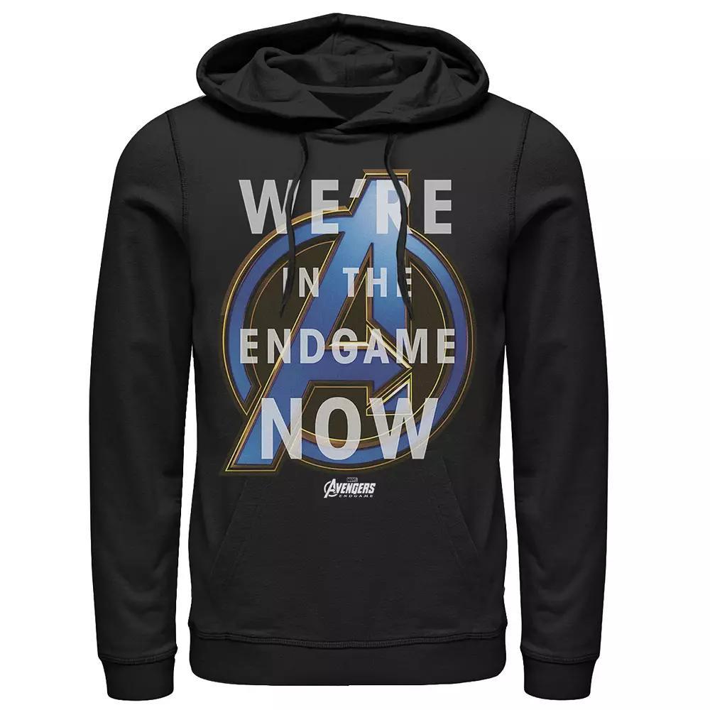 Men's Marvel We're In The Endgame Now Avengers Logo Graphic Hoodie, Size: Medium, Black Product Image