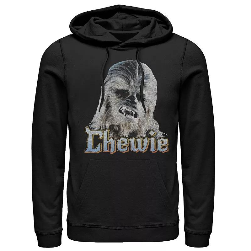 Men's Star Wars Chewie Dark Portrait Hoodie, Size: XL, Black Product Image