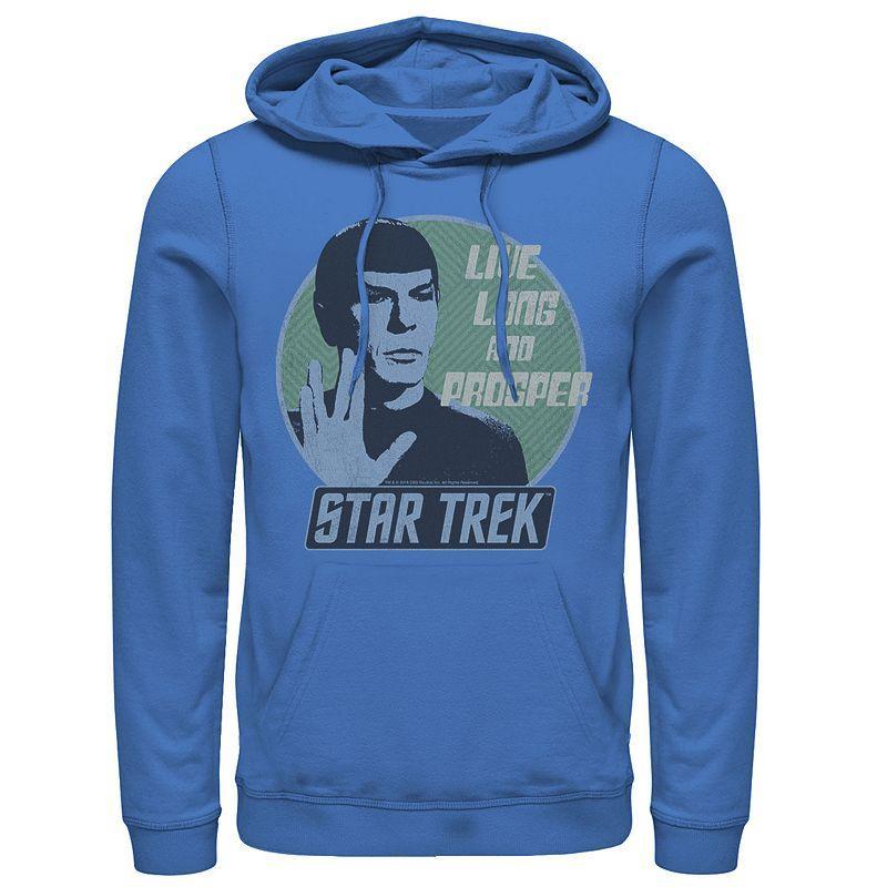 Mens Star Trek Original Series Spock Prosper Retro Badge Hoodie Product Image