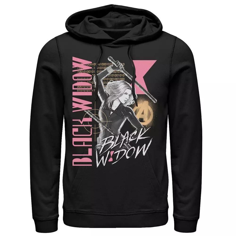 Men's Marvel Black Widow Retro Collage Hoodie,  Product Image
