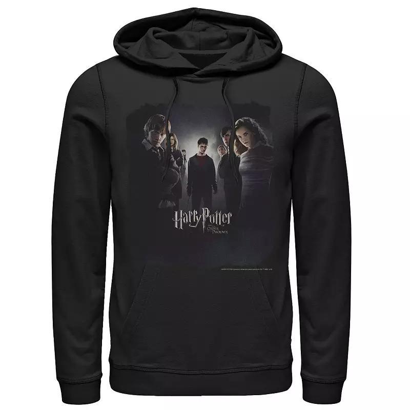 Men's Harry Potter Order Of The Phoenix Group Shot Poster Graphic Pullover Hoodie, Size: 3XL, Black Product Image