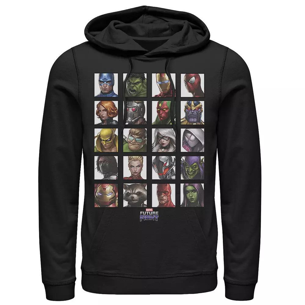 Men's Marvel Future Fight Color Portrait Line-Up Graphic Hoodie, Size: Small, Black Product Image