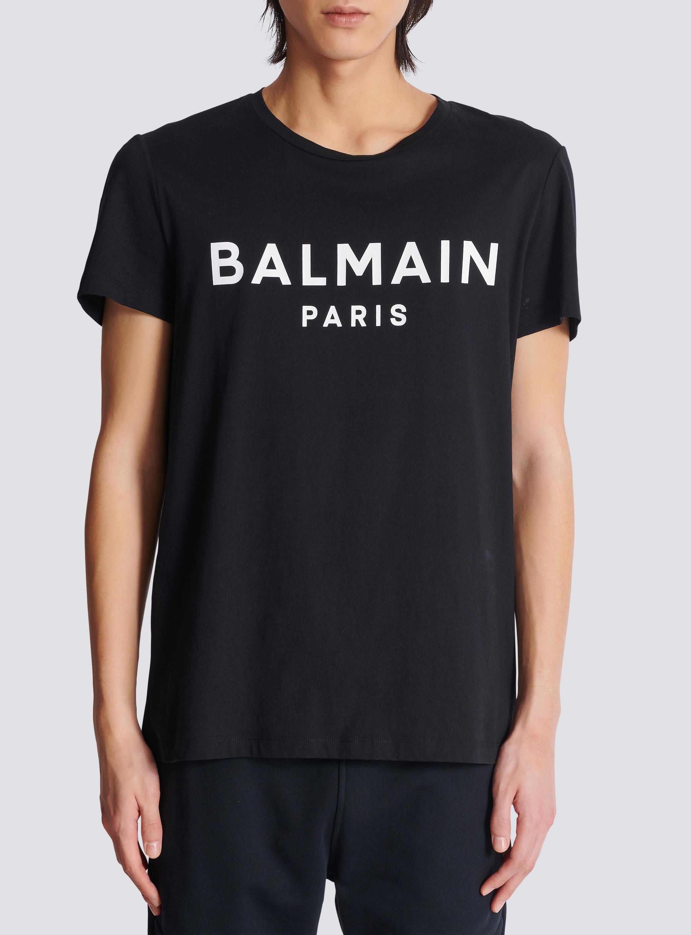 Printed Balmain Paris short-sleeved T-shirt Product Image