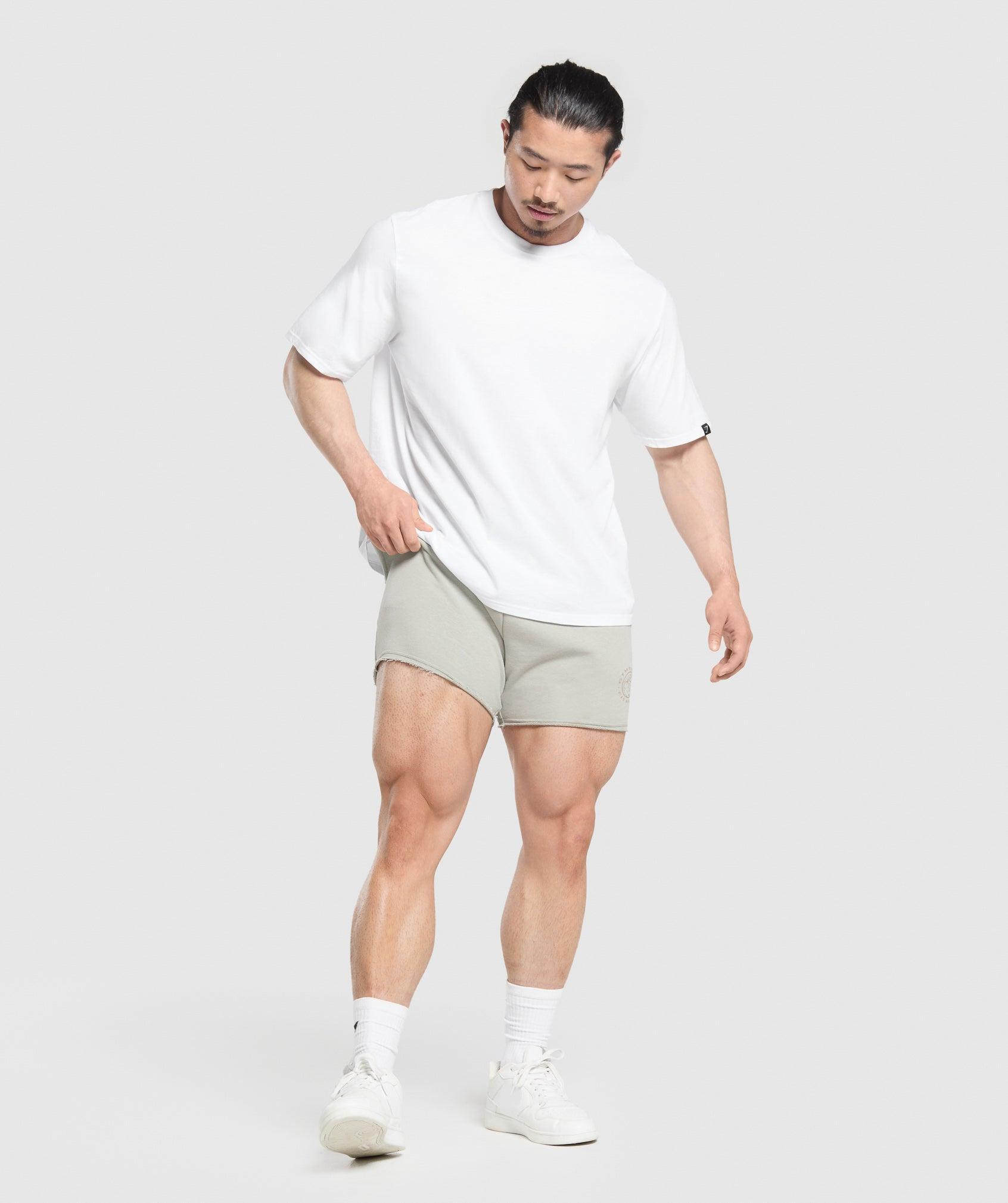 Gymshark Legacy Shorts - Stone Grey Male Product Image
