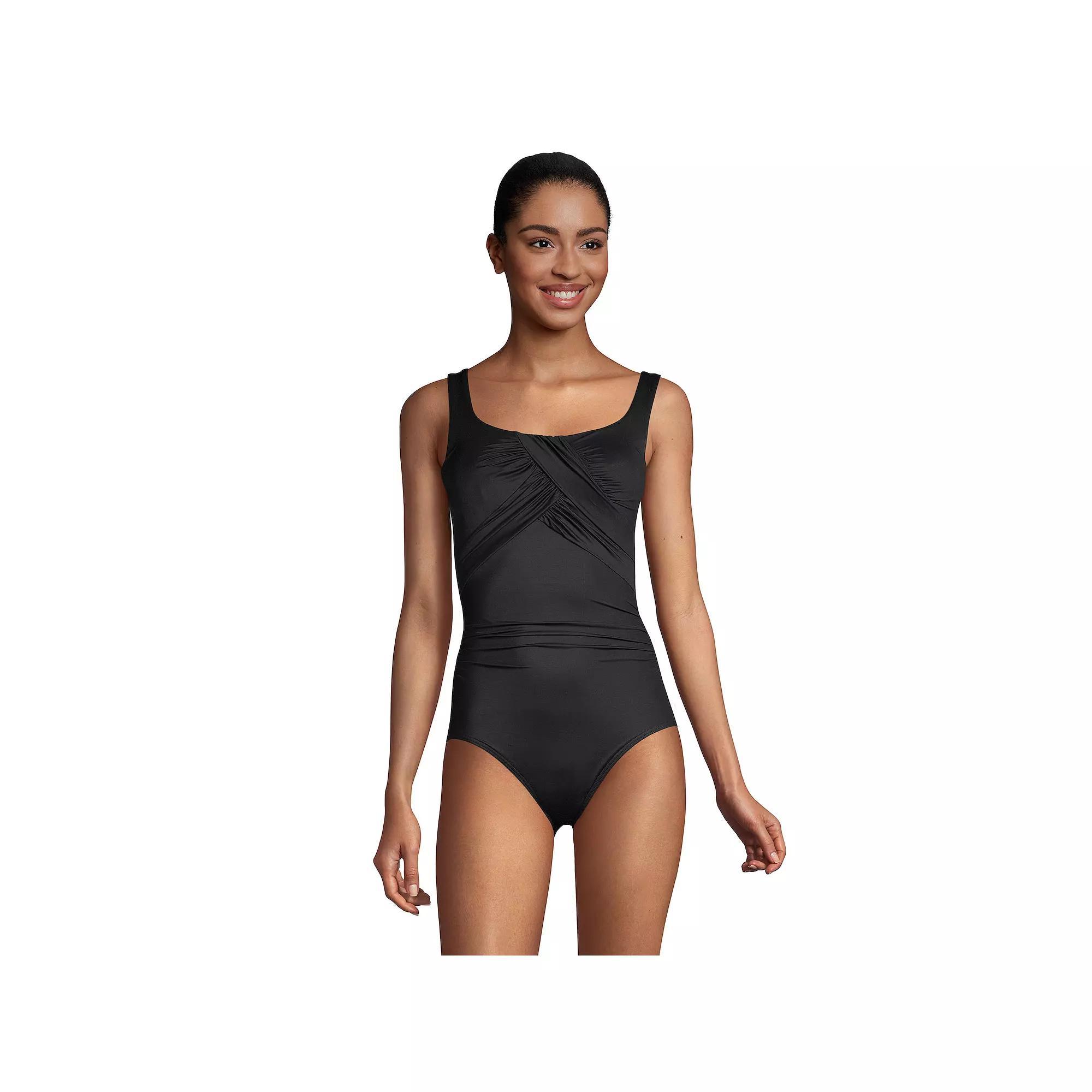 Women's Lands' End Carmela SlenderSuit D-Cup One-Piece Swimsuit,  Product Image