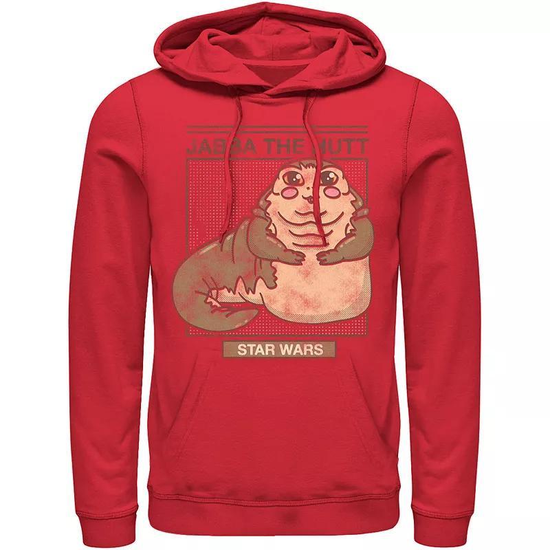 Mens Star Wars Jabba The Hutt Cartoon Cute Portrait Grid Hoodie Product Image